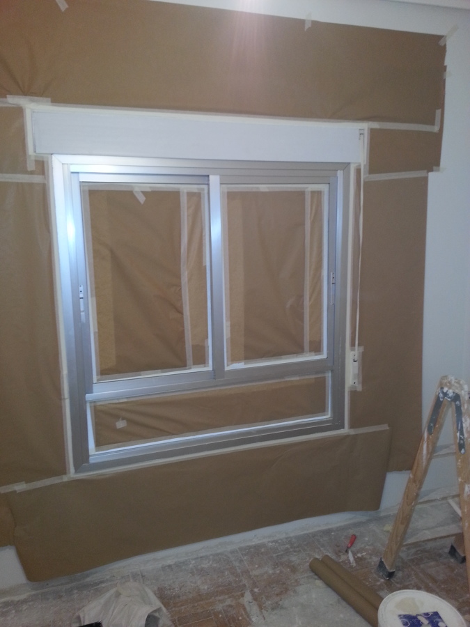 cambio de color a ventanas de aluminio