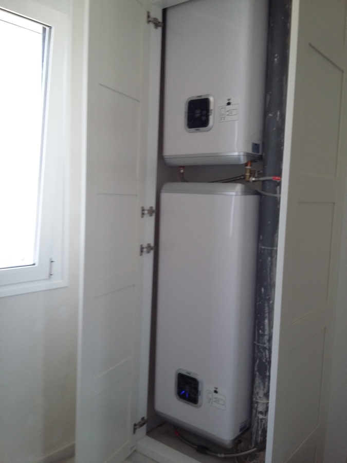 2 TERMOS ELECTRICO EN SERIE FLECK DUO (50 x 2) + (40 x 2) = 180 LITROS