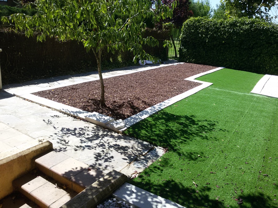 Jardín sin mantenimiento.