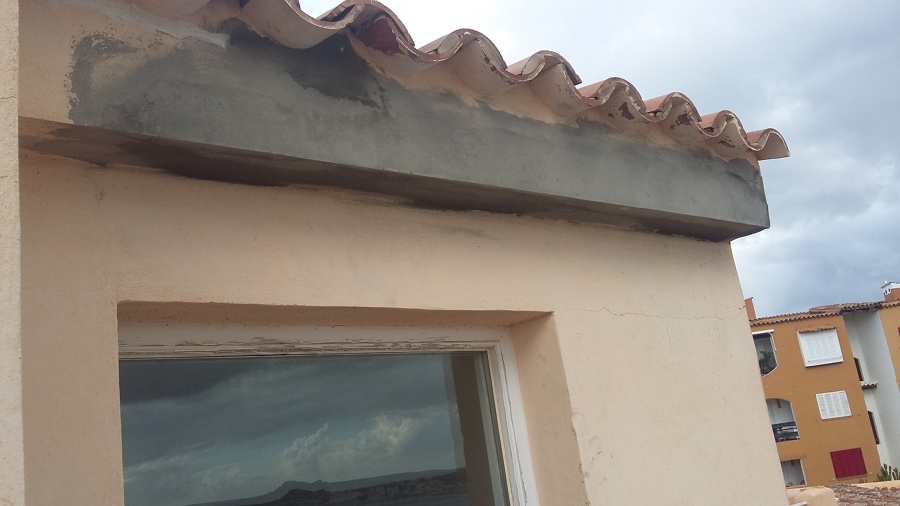 Reparación en fachada