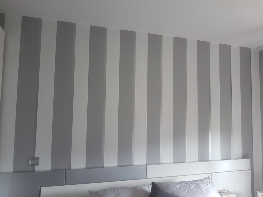 Pintura de rayas decorativas