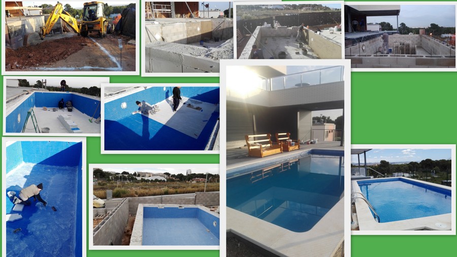 Construccion de la piscina