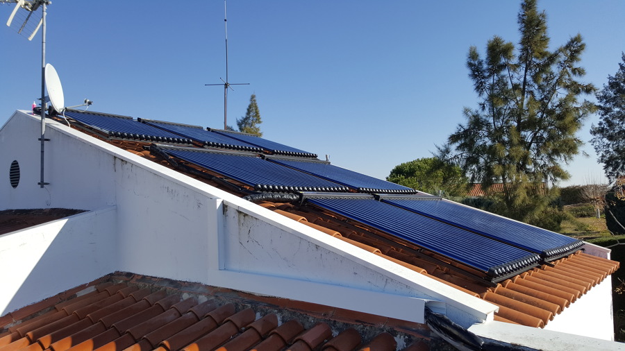 Paneles solares de tubos de vacío