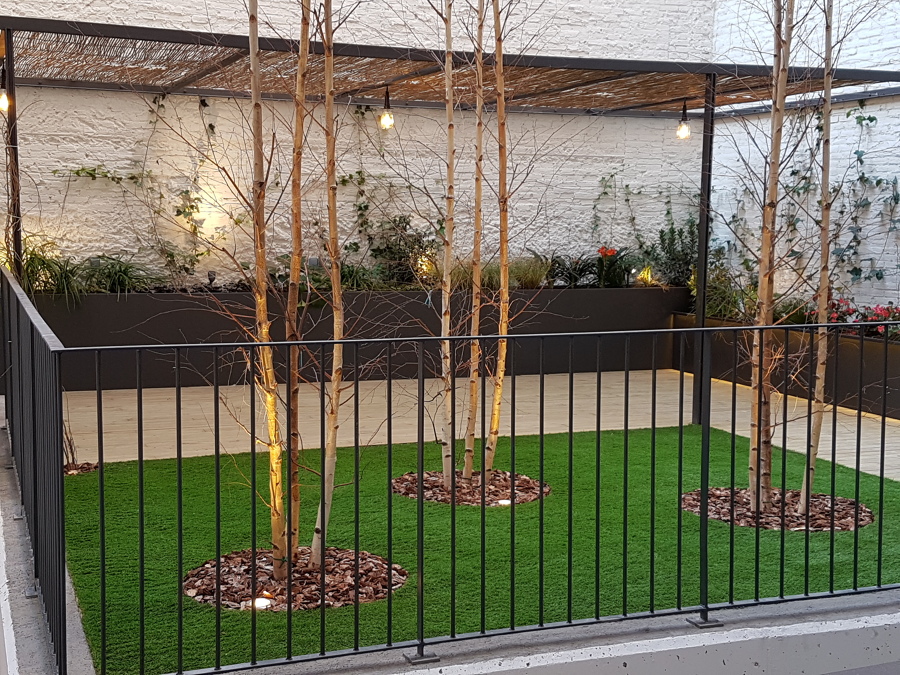 Iluminación pérgola y jardín