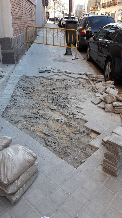 Arreglo hundimiento suelo