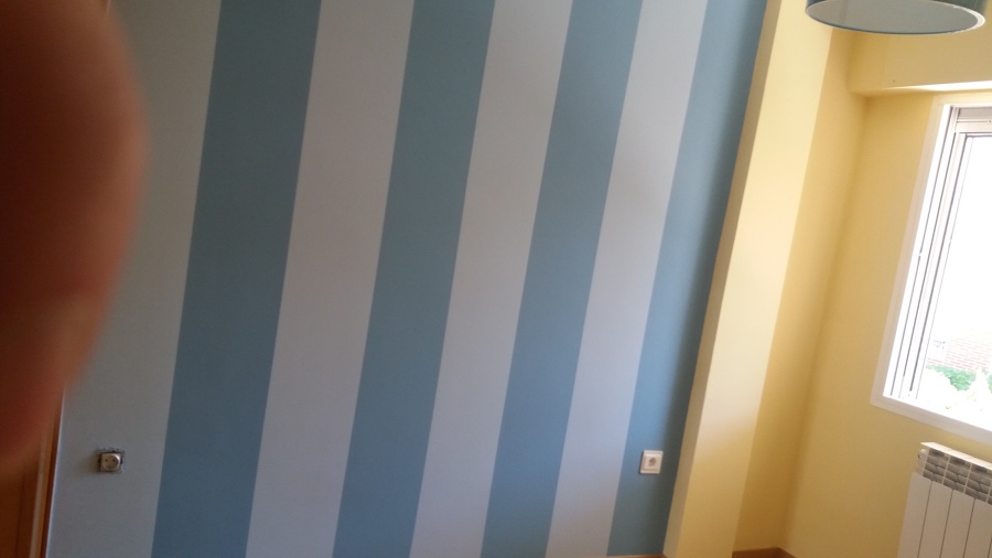 Decoración de paño bicolor