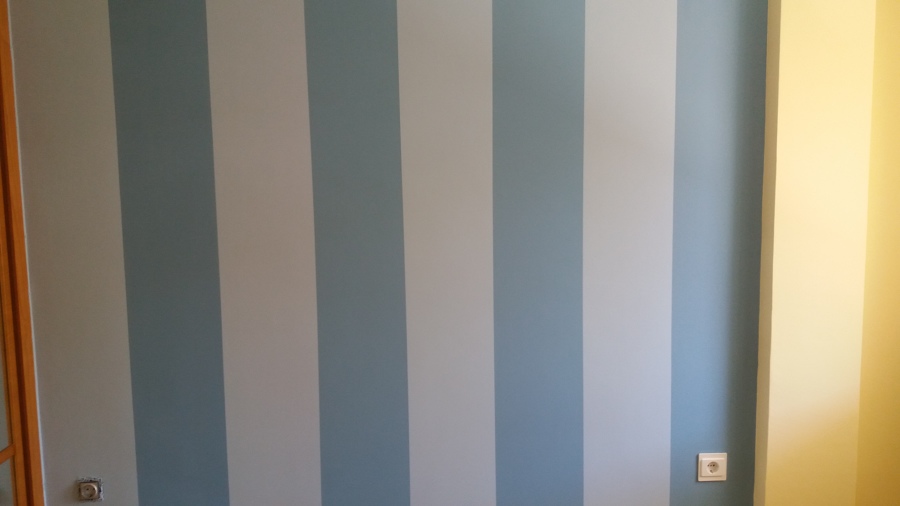 Decoración de paño bicolor