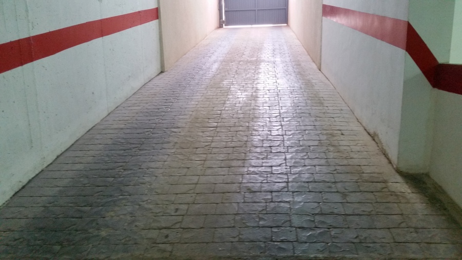 limpieza de rampa  garaje