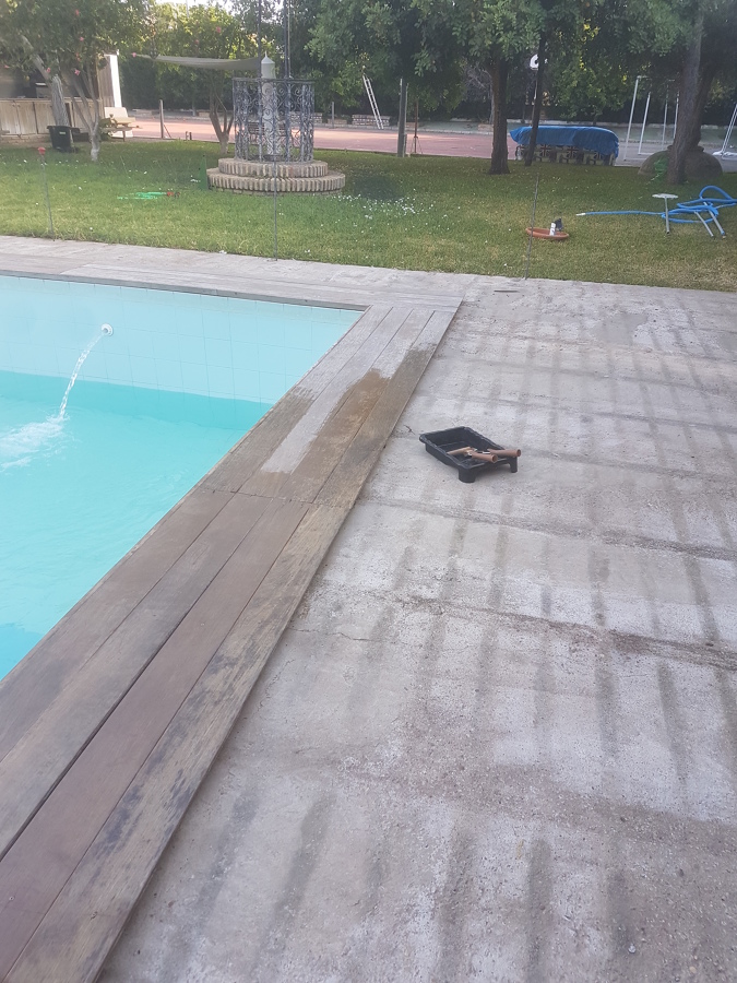 REFORMA EXTERIOR DE PISCINA