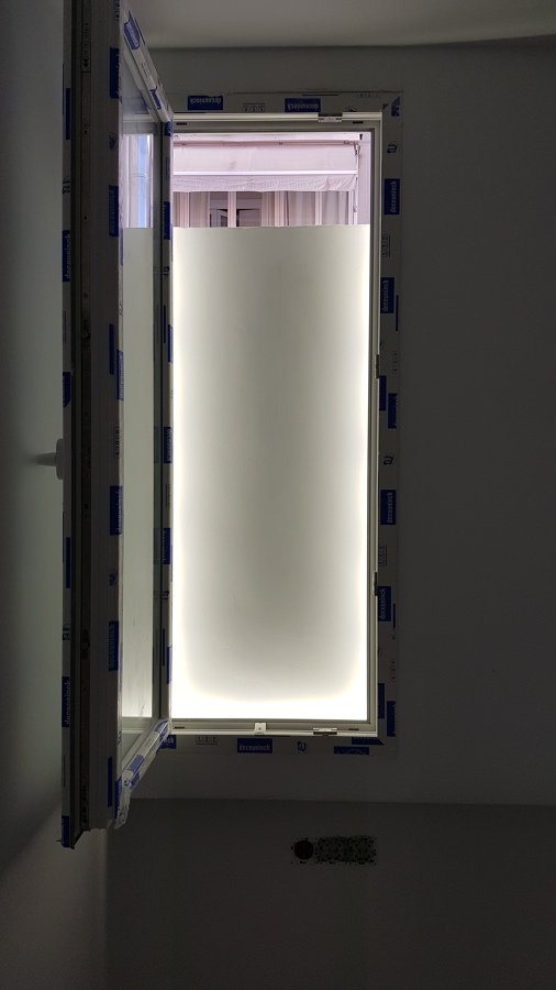 Ventana retroiluminada