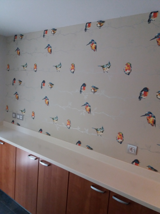 Papel pintado pajaritos