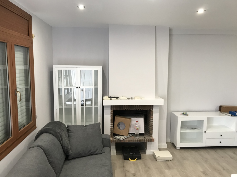 Comer y muebles lacados en blanco