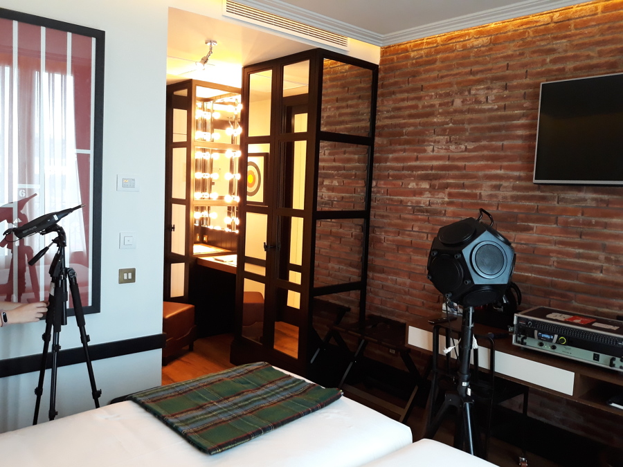 Ensayo de aislamiento acústico en Hotel