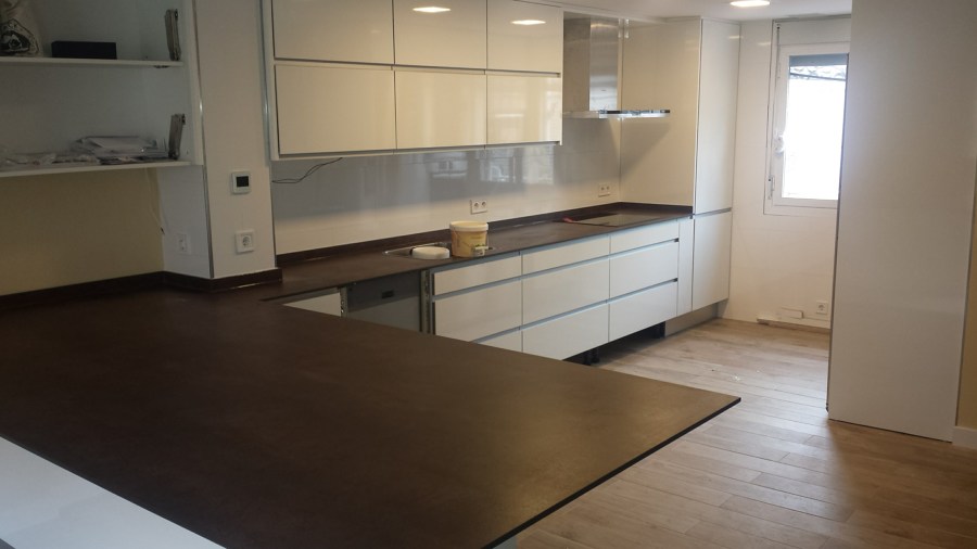Instalación de los muebles de cocina