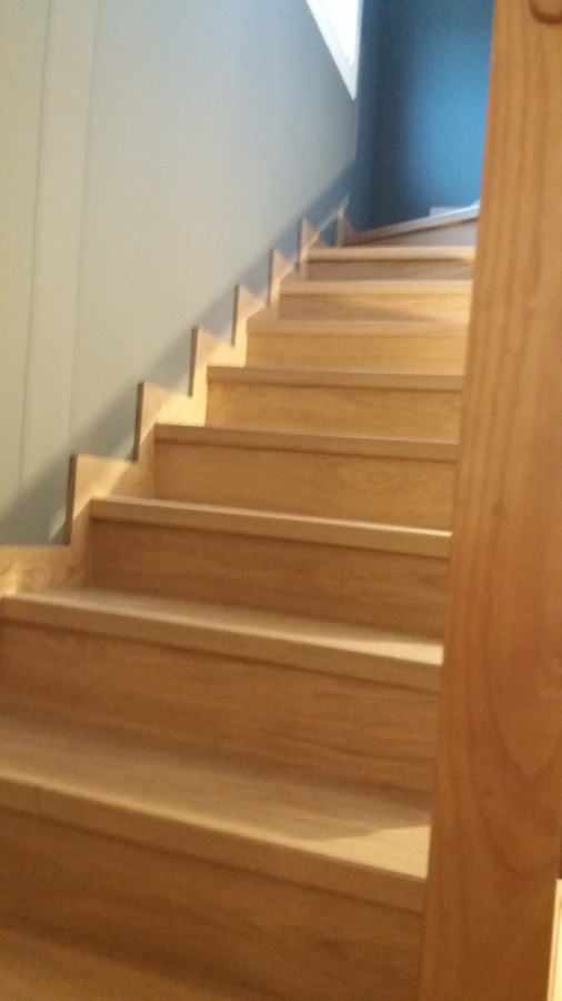 Reforma en Escalera ,Parquet de Roble C5