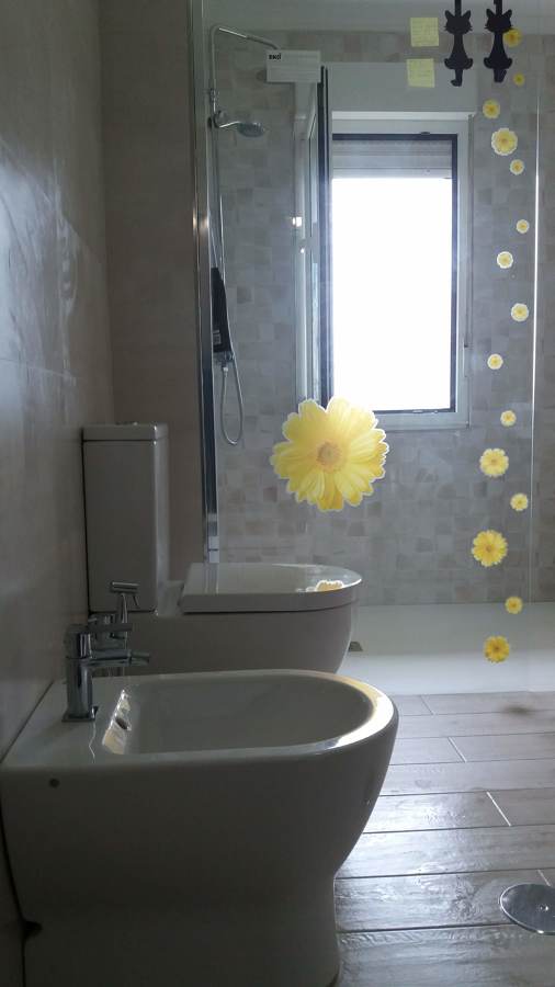 Reforma de baño, alicatado, colocación de plato de ducha y colocación de sanitarios.