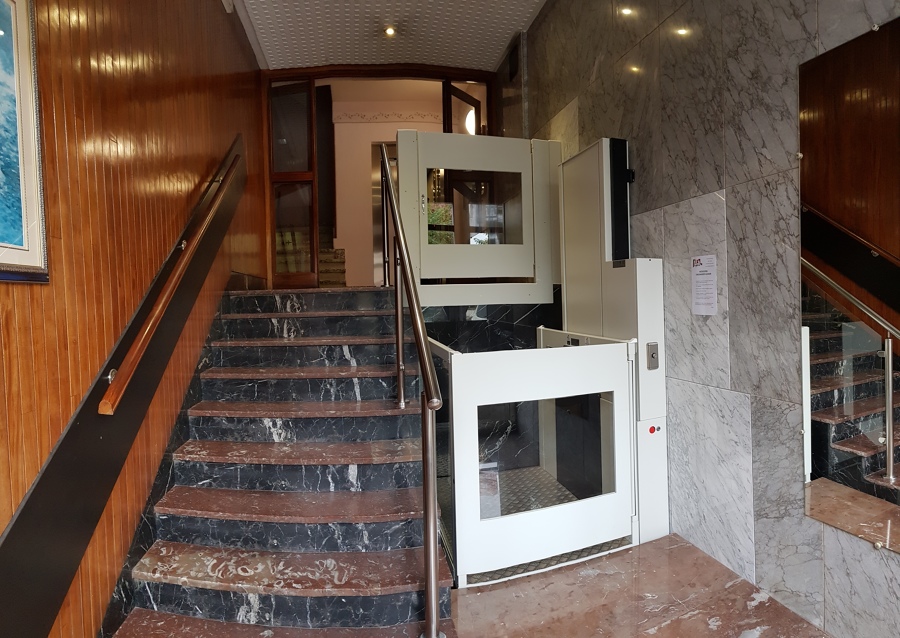 Plataforma en portal de Bilbao