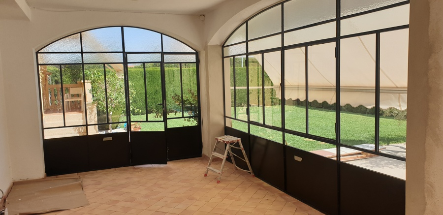 Cristalera de hierro