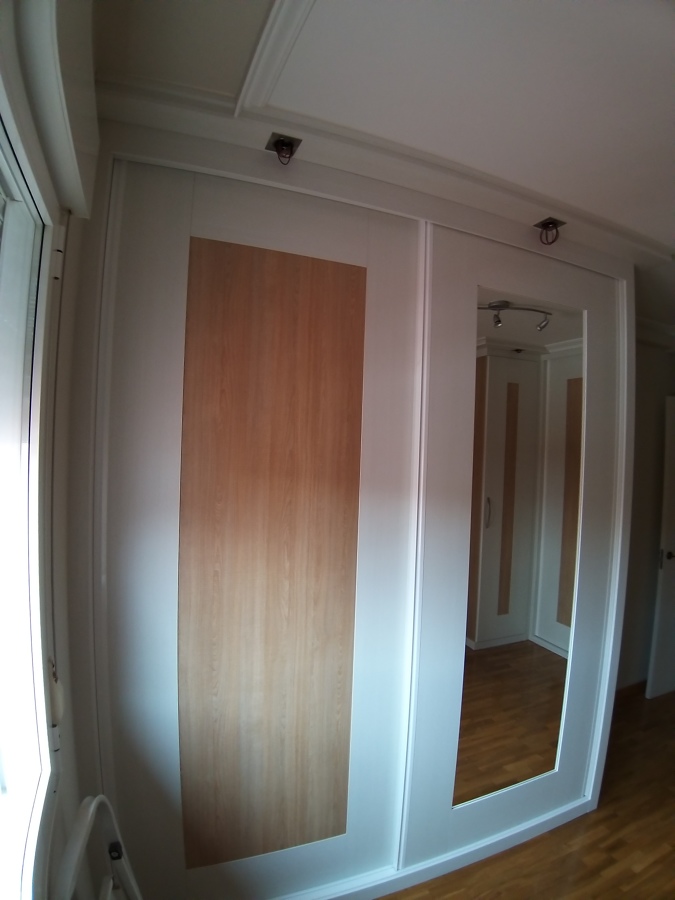 Frente armario pino cervino roble hera y espejo