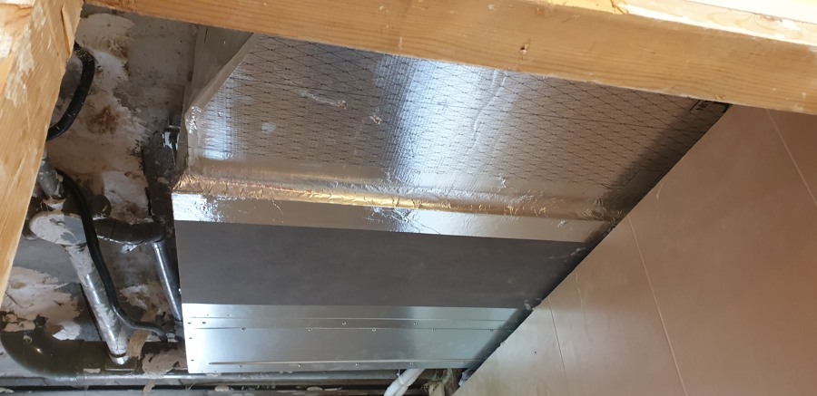 Climatizacion en curso de un  piso en Madrid