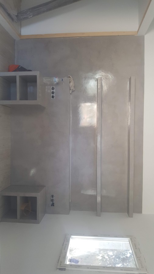 Cabecero de cama .con TECNO CEMENTO