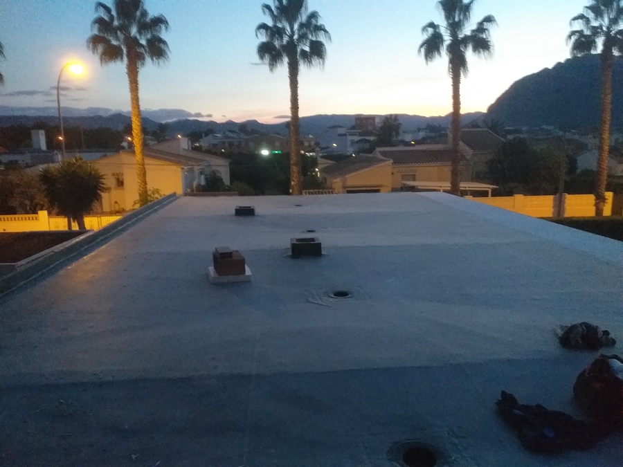 Terraza impermeabilizada con epdm