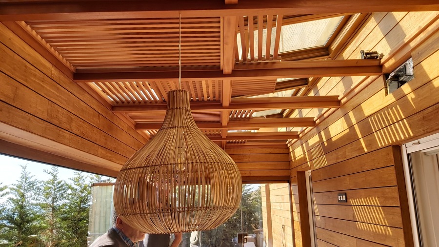 Techo mobil de Bambú