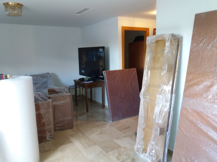 Embalaje de muebles y enseres.