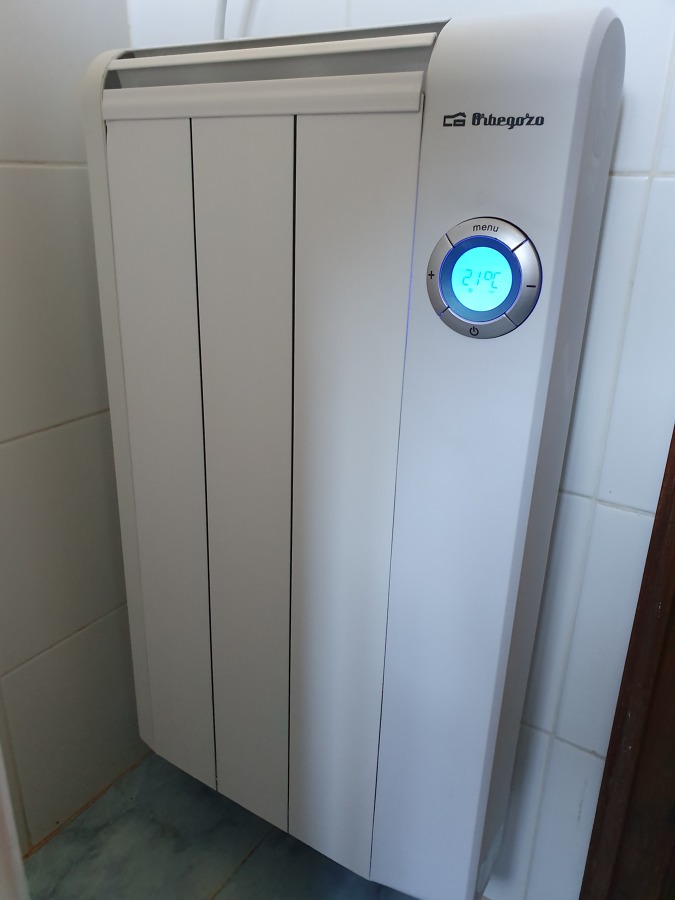 Instalación de emisor de calor.