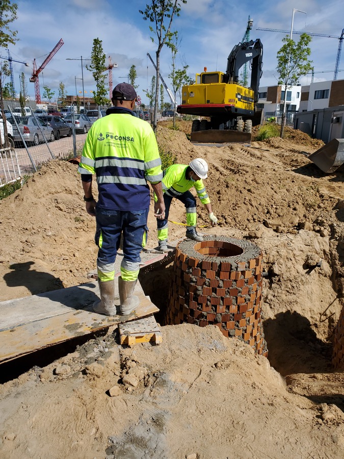 Obra de poceria, en Boadilla del monte para constructora