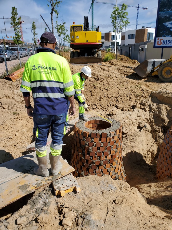 Obra de poceria, en Boadilla del monte para constructora