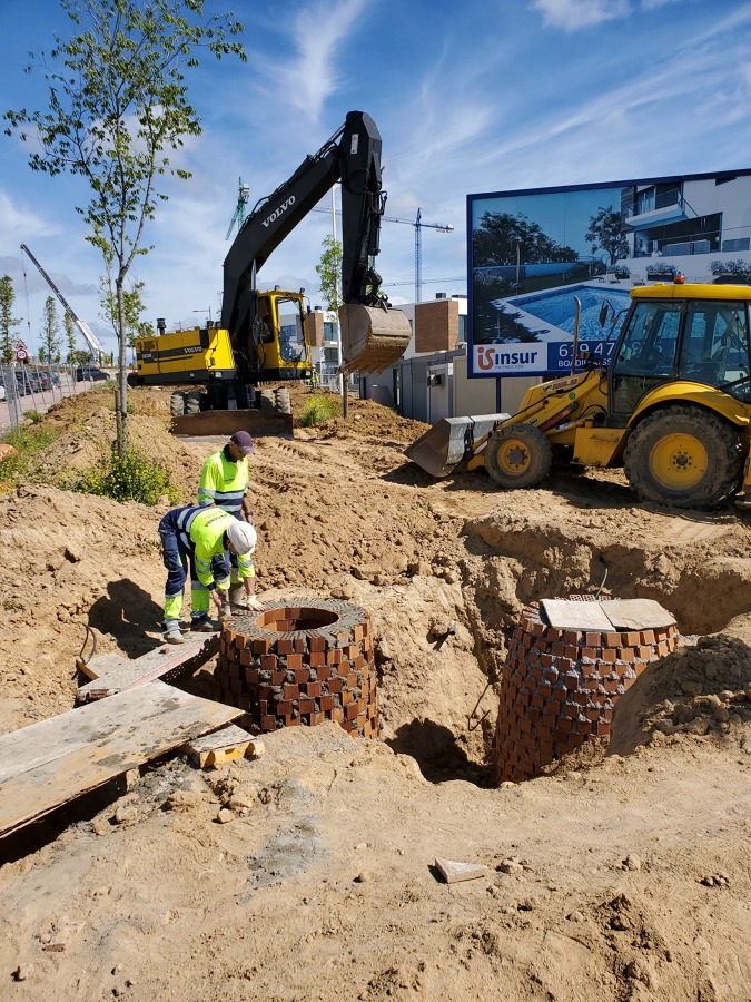 Obra de poceria, en Boadilla del monte para constructora