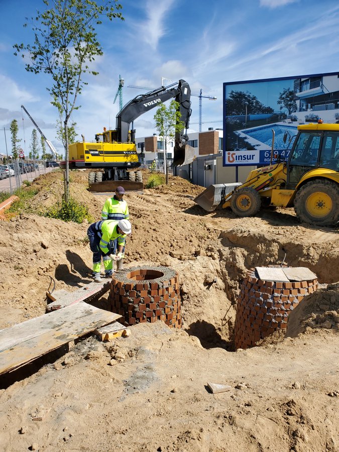Obra de poceria, en Boadilla del monte para constructora