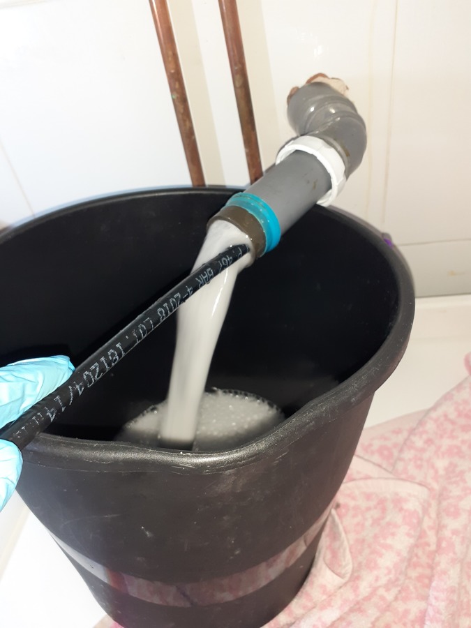 Desatasco tubería con Camion