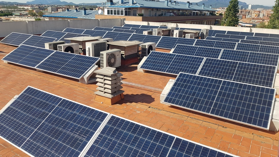 Instalación solar Hotel Arrahona en Sabadell