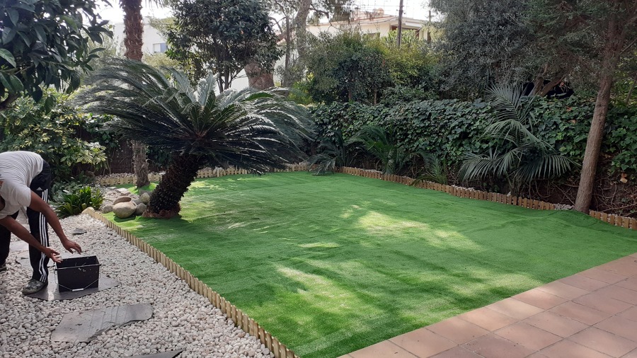 Instalada de césped artificial 2