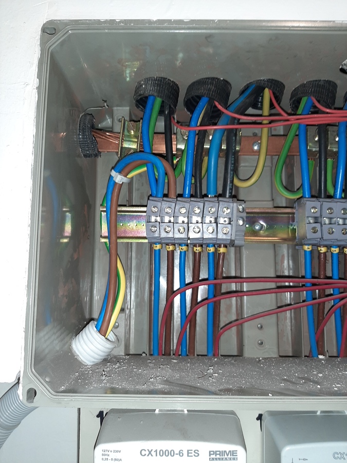 instalación en salida de contador