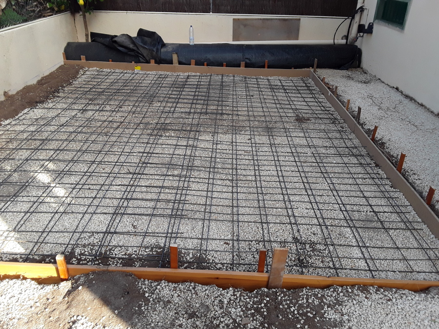 losa hormigón para piscina