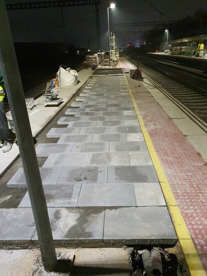 Remplazamiento terrazo antiguo por terrazo nuevo