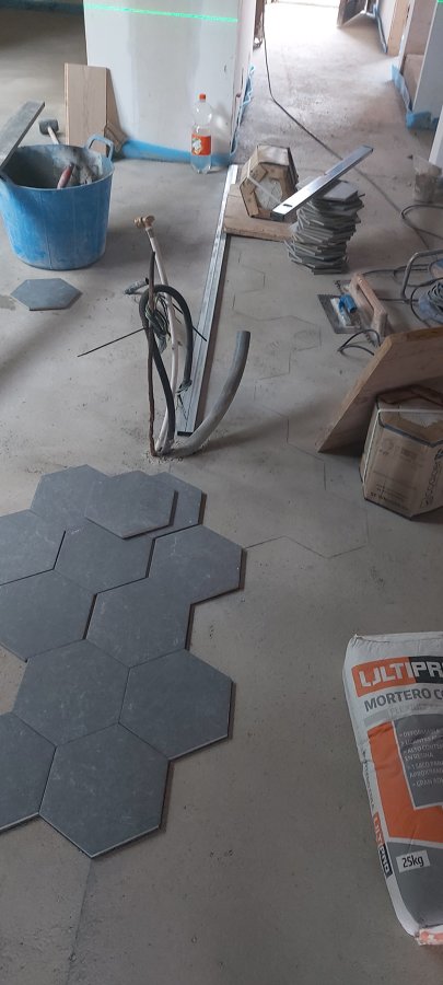 Exagonales para suelo cocina