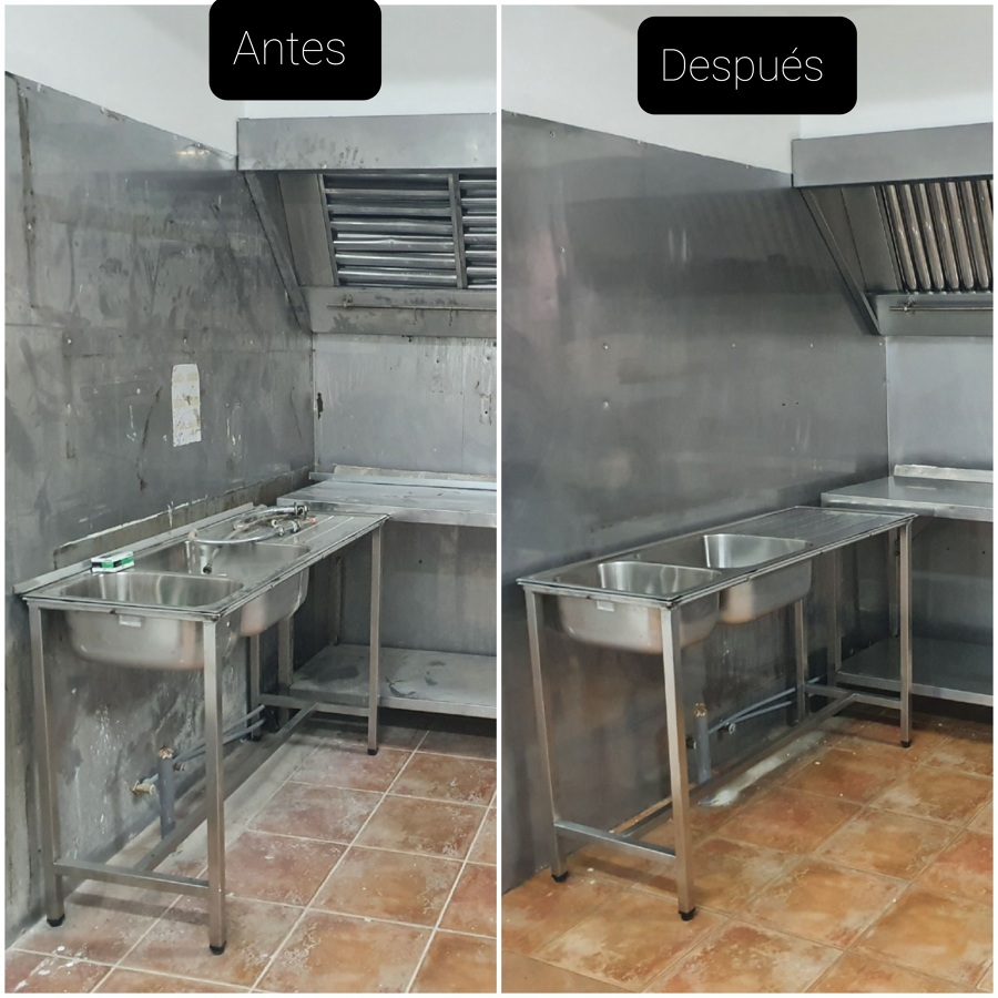 Limpieza de cocina industrial