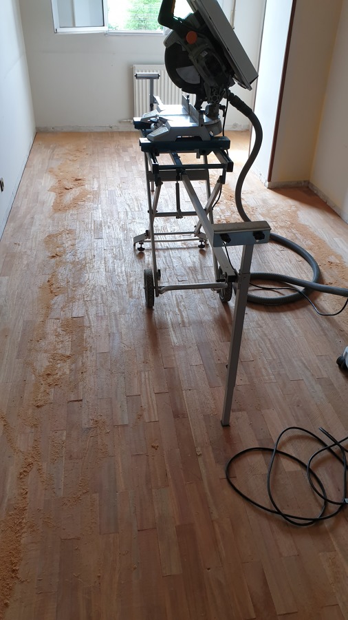 Instalación de rodapié.