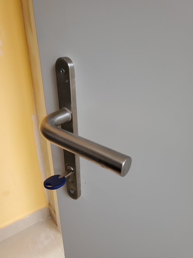 Maneta de puerta principal