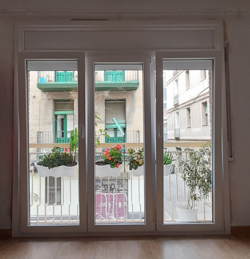 BALCONERA 3 HOJAS PVC BLANCO