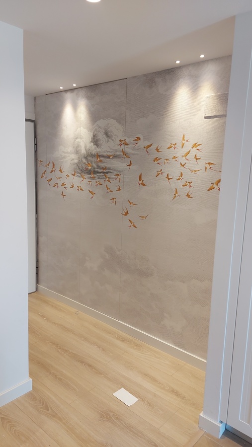 FOTOMURAL EN PARED RECIBIDOR