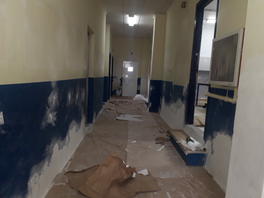 Pintura de aulas en colegio