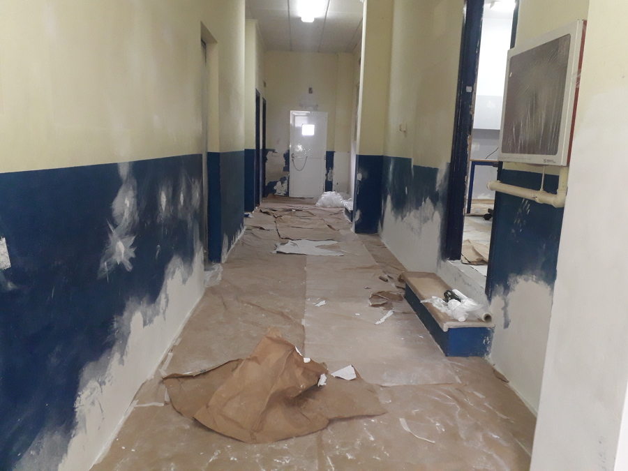 Pintura de aulas en colegio