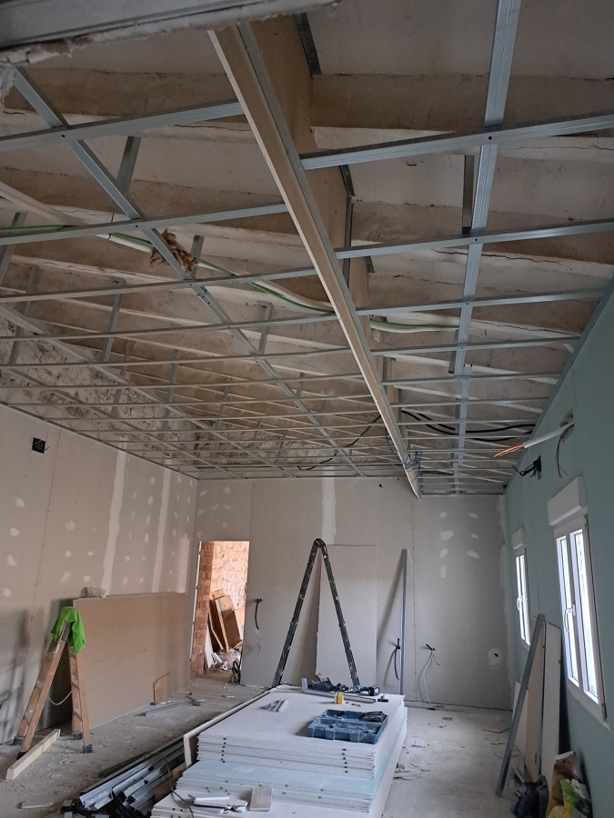 Montaje del Techo con Cajon.