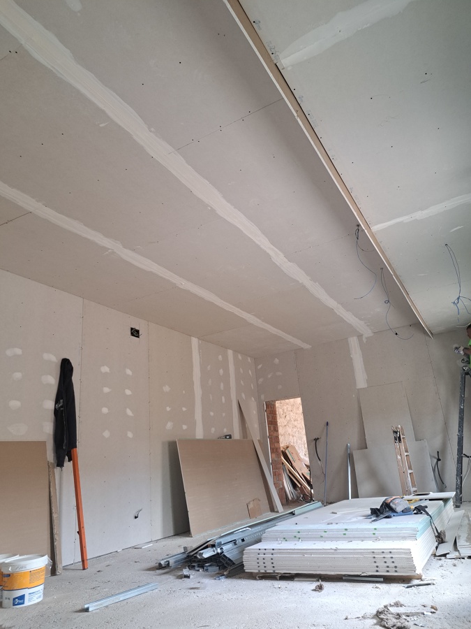 MONTAJE DE TECHO Continuo con Cajon.