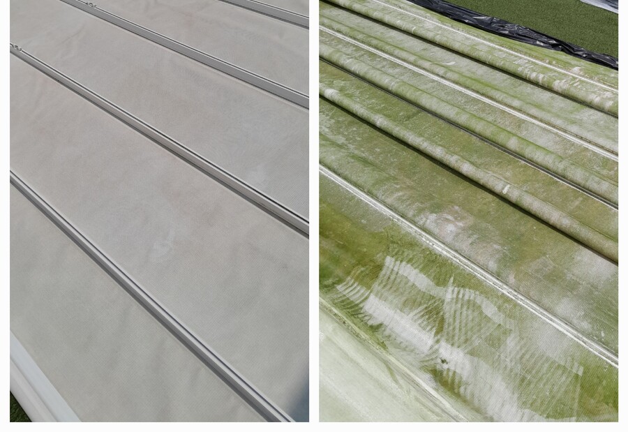 Limpieza de muebles de jardín y toldos